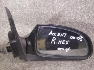 зеркало наружное правое Hyundai Accent 2 поколение (LC) [рестайлинг] 2002