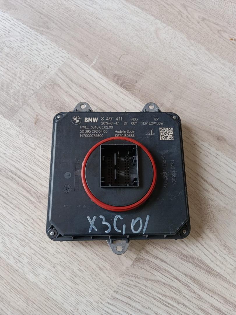 блок управления светом BMW X3 G01 2018, 2.0 л., B46 B20 B, бензин, АКПП, внедорожник 5 дв., 63118491411, 8491411 - фото №1