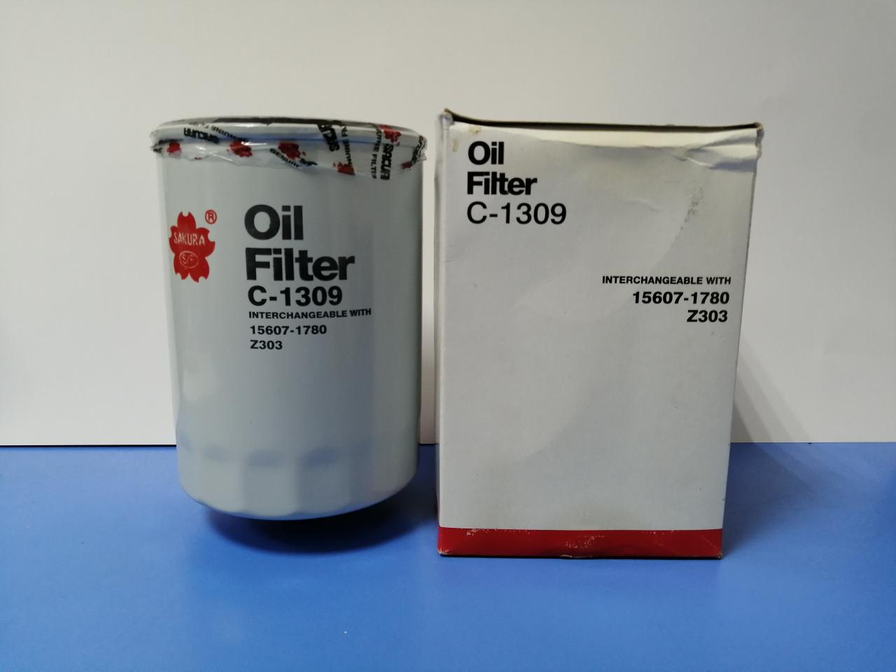фильтр масляный , 15607-1780, Z303, C-1309 - фото №1