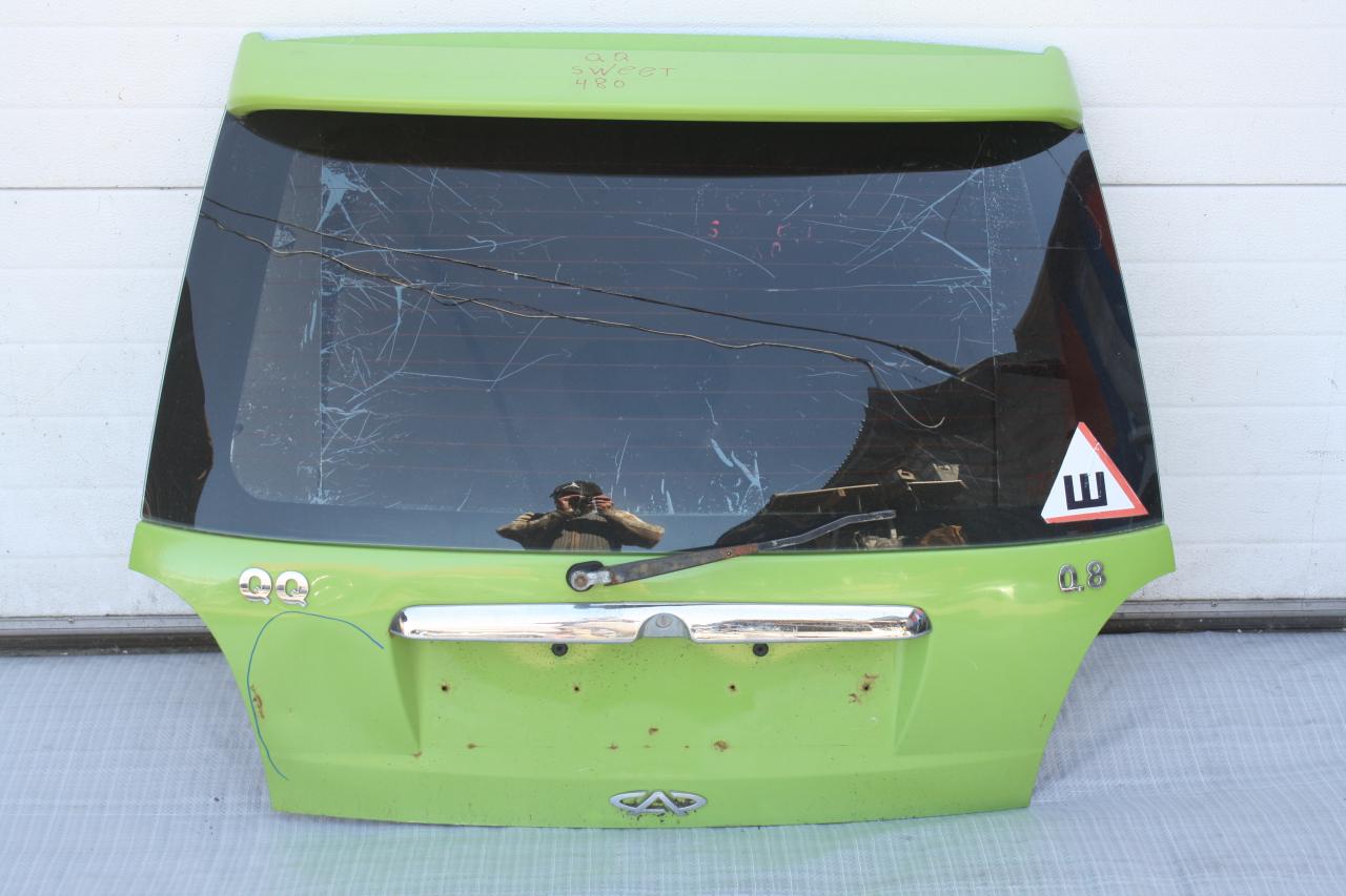 крышка багажника (дверь 3-5) Chery Sweet QQ 2006, 0.8 л., SQR372, бензин, МКПП, зеленый, хетчбэк 5 дв., передний привод - фото №1