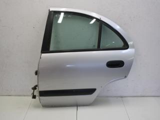 дверь задняя левая Nissan Almera N16 [рестайлинг] N16 2005, 1.6 л., QG16DE, бензин, МКПП, серебристый, хетчбэк 5 дв., передний привод