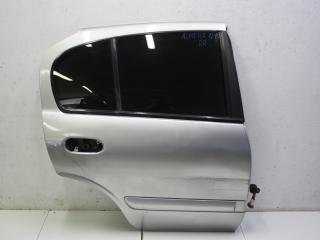 дверь задняя правая Nissan Almera N16 [рестайлинг] N16 2005, 1.6 л., QG16DE, бензин, МКПП, серебристый, хетчбэк 5 дв., передний привод