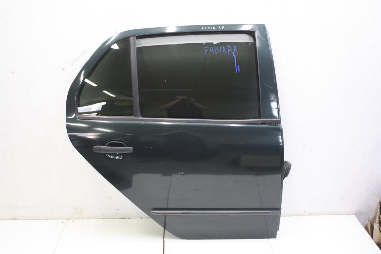 дверь задняя правая Skoda Fabia 1 поколение (6Y) 5J 2001, 1.4 л., AME, бензин, МКПП, зеленый, хетчбэк 5 дв., передний привод - фото №1