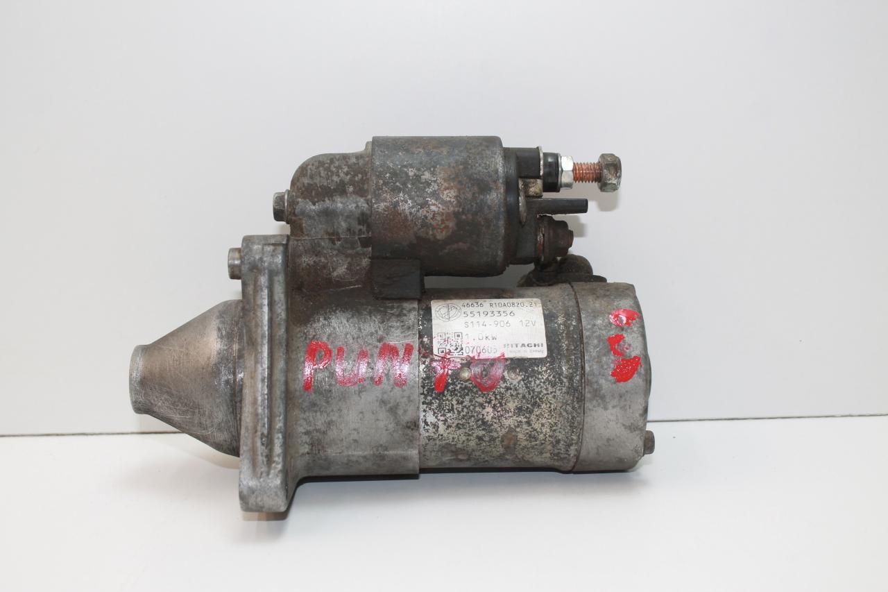 стартер Fiat Punto 3 поколение 199 2007, 1.4 л., 350 A1.000, бензин, МКПП, серебро, хетчбэк 5 дв., передний привод, 55193356 - фото №1