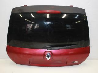 крышка багажника (дверь 3-5) Renault Clio 2 поколение [рестайлинг] 357L 2003, 1.4 л., K4J 711, бензин, АКПП, красный, хетчбэк 5 дв., передний привод