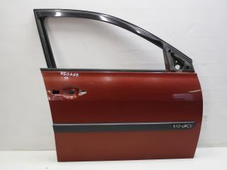 дверь передняя правая Renault Megane 2 поколение 2003, 1.9 л., F9Q 800, дизель, МКПП, красный, хетчбэк 5 дв., передний привод
