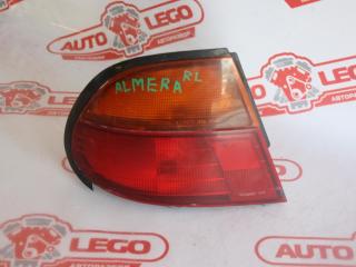 фонарь задний левый Nissan Almera N15 1997, GA16DE, бензин, АКПП, зеленый, седан, передний привод, 265550N827