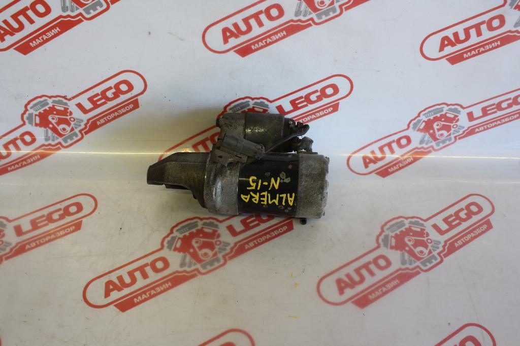 стартер Nissan Almera N15 1997, GA15DE, бензин, МКПП, красный, седан, передний привод - фото №1