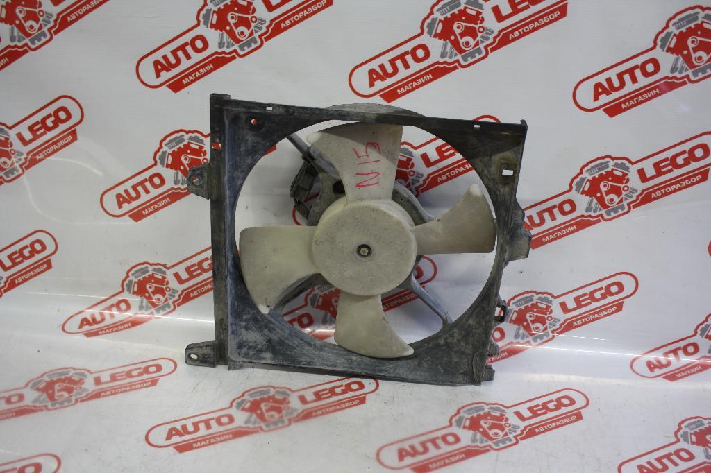 вентилятор радиатора Nissan Almera N15 1997, GA15DE, бензин, МКПП, красный, седан, передний привод, 214810M110 - фото №1