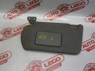 козырек солнцезащитный Nissan Almera N16 [рестайлинг] 2004, QG15DE, бензин, МКПП, серый, седан, передний привод, 96401BN470