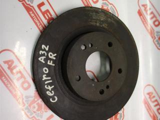 диск тормозной передний Nissan Cefiro A32 [рестайлинг] 1997, VQ20DE, бензин, АКПП, зеленый, седан, передний привод, правый руль, 45251SR3A10