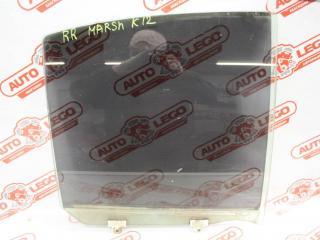 стекло двери задней правой Nissan March K12 AK11 2002, 1.2 л., CR12DE, бензин, АКПП, черный, хетчбэк 5 дв., передний привод, правый руль