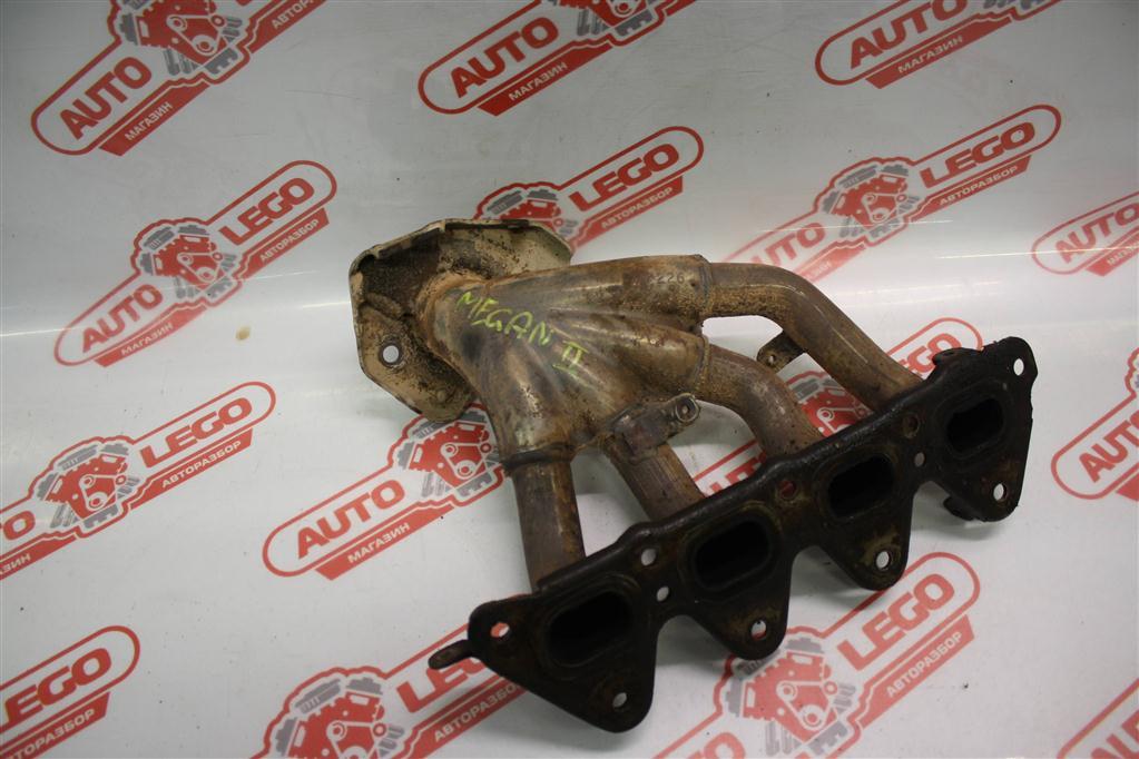 коллектор выпускной Renault Megane 2 поколение BA 2006, 1.6 л., K4M 813, бензин, АКПП, голубой, седан, 8200543309 - фото №1