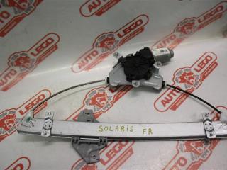 стеклоподъемник передний правый Hyundai Solaris 1 поколение 2013, 1.6 л., G4FC, бензин, АКПП, белый, седан, передний привод, 824040U010