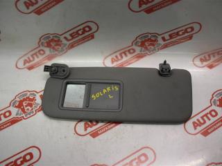 козырек солнцезащитный Hyundai Solaris 1 поколение 2013, 1.6 л., G4FC, бензин, АКПП, белый, седан, передний привод, 852101R0008M