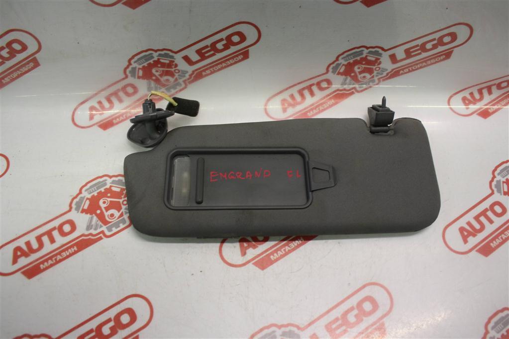 козырек солнцезащитный Geely Emgrand EC7 1 поколение FE1 2013, 1.5 л., JL4G15D, бензин, МКПП, серебристый, седан, передний привод - фото №1