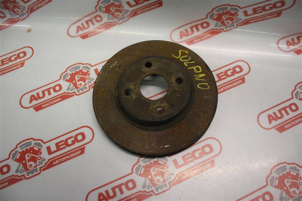 диск тормозной передний Lifan Solano 1 поколение 620 2013, 1.6 л., LF481Q3, бензин, МКПП, черный, седан, передний привод, B3501111 - фото №1