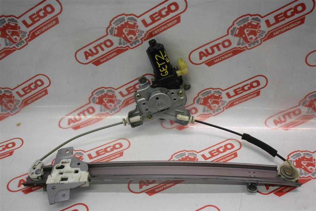 стеклоподъемник передний левый Hyundai Getz 1 поколение TB 2003, 1.3 л., G4EA, бензин, МКПП, красный, хетчбэк 5 дв., передний привод, 824031C010 - фото №1