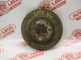 диск тормозной передний Hyundai Getz 1 поколение TB 2003, 1.3 л., G4EA, бензин, МКПП, красный, хетчбэк 5 дв., передний привод