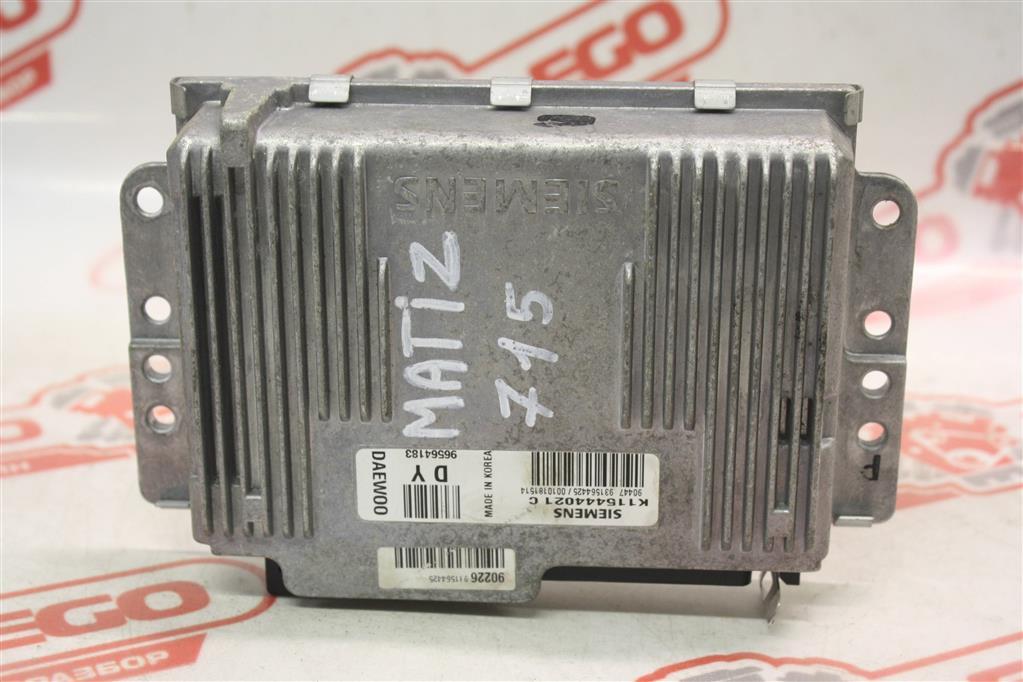 блок управления двигателем Daewoo Matiz M100 KLYA 2000, 0.8 л., F8CV, бензин, АКПП, зеленый, хетчбэк 5 дв., передний привод, K115444021 - фото №1