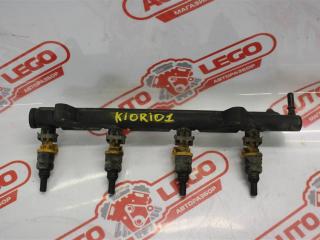 Рейка топливная (рампа) с форсунками Kia Rio 1 поколение 2002, 1.5 л., A5D, бензин, МКПП, фиолетовый, универсал, передний привод