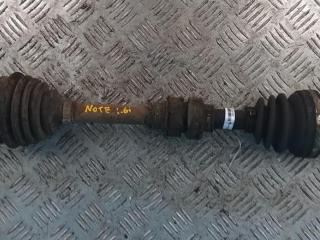 полуось передняя левая (приводной вал, ШРУС) Nissan Note E11 2007, 1.6 л., i, бензин, АКПП, фургон