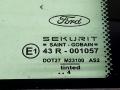 форточка задняя левая Ford Mondeo 3 поколение 2003, 2.0 л., TDCi, дизель, 5МКПП, серебристый, хетчбэк 5 дв., передний привод, 1354386 - фото №3