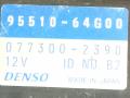 блок управления печки / климат-контроля Suzuki Baleno 1 поколение 1997, 95510-64G00, 077300-2390, DENSO - фото №2