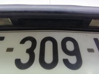 подсветка номера Renault Laguna 1 поколение [рестайлинг] 2000, 1.6 л., i, K4M 720, бензин, 5МКПП, серый, хетчбэк 5 дв., передний привод