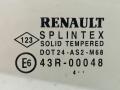 стекло двери задней левой Renault Scenic 2 поколение [рестайлинг] 2008, 1.9 л., DCi, F9Q 812, дизель, 6МКПП, серый, минивэн, передний привод - фото №2