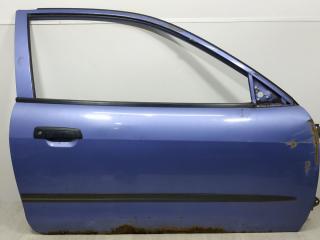 дверь передняя правая Mitsubishi Colt 5 поколение (CJO) 1998, 1.3 л., i, 4G13 (12V), бензин, 5МКПП, голубой металлик, хетчбэк 3 дв., передний привод, MR392120