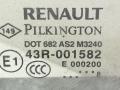 форточка задняя правая Renault Laguna 3 поколение 2009, 1.5 л., DCi, дизель, МКПП, серый, передний привод, 822200001R - фото №2