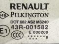 форточка задняя левая Renault Laguna 3 поколение 2009, 1.5 л., DCi, дизель, МКПП, серый, передний привод, 822210001R - фото №2