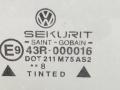 стекло двери передней правой Volkswagen Polo 3 поколение 1996, 1.4 л., i, APQ, бензин, МКПП, зелёный, хетчбэк 5 дв., передний привод, 6N4845202A - фото №2