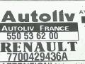 блок AirBag Renault Laguna 1 поколение 1998, 2.2 л., TD, G8T 752, дизель, МКПП, серый, универсал, передний привод, 7700429436A, 550536200 - фото №3