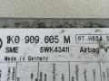 блок AirBag Skoda Octavia 2 поколение (A5) 1Z 2006, 1.9 л., TDi, BJB, дизель, 5МКПП, бежевый, хетчбэк 5 дв., передний привод, 1K0909605M, 5WK43411 - фото №3