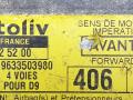 блок AirBag Peugeot 406 1 поколение 1999, 550725200, 9633503980 - фото №3
