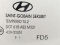 стекло двери задней правой Hyundai i30 1 поколение 2009, 1.6 л., CRDi, дизель, 5МКПП, серебристый, хетчбэк 5 дв., передний привод - фото №2