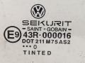 стекло двери передней правой Volkswagen Polo 3 поколение 1999, 1.4 л., i, AUD, бензин, МКПП, синий, хетчбэк 3 дв., передний привод - фото №2