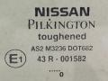 стекло двери задней левой Nissan Almera N16 2000, 2.2 л., DTi, YD22DDT, дизель, 5МКПП, серебристый, хетчбэк 5 дв., передний привод, 82301BM701 - фото №2
