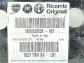 передняя панель крепления облицовки (телевизор) Fiat Punto 3 поколение 2007, 1.3 л., дизель, 5МКПП, салатовый, хетчбэк 5 дв., передний привод, 0050528526, 68217369AA - фото №3