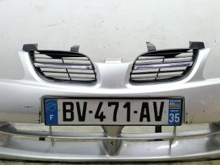 бампер передний Nissan Almera N16 2000, 2.2 л., DTi, YD22DDT, дизель, 5МКПП, серебристый, хетчбэк 5 дв., передний привод, 620224M540