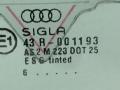 стекло двери передней левой Audi A4 B5 1997, 1.9 л., TDi, AHU, дизель, 5МКПП, зелёный, седан, 8D0845201 - фото №2