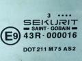 стекло кузовное боковое правое Citroen Berlingo 1 поколение (M59) [рестайлинг] 2004, 43R-000016 - фото №3