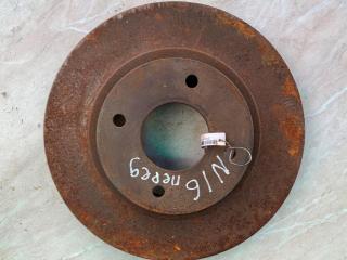 диск тормозной передний Nissan Almera N16 2001, 1.8 л., i, QG18DE, бензин, МКПП, серебристый, хетчбэк 5 дв., передний привод, 402062F501
