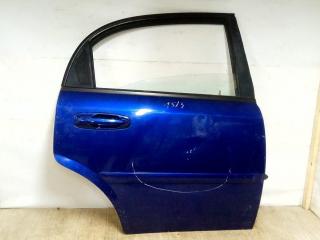 стекло двери задней правой Chevrolet Lacetti 1 поколение 2005, синий