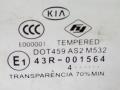 стекло двери задней левой Kia Rio 1 поколение [рестайлинг] 2004, хетчбэк 5 дв., 43R-001564 - фото №2