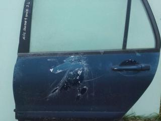дверь задняя левая Mitsubishi Lancer 9 поколение 2004, синий, универсал