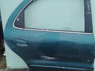 стекло двери задней правой Kia Clarus 1 поколение [рестайлинг] 2001, зелёный