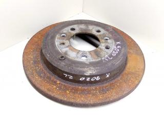диск тормозной задний Peugeot 607 1 поколение 2003, 2.2 л., HDi, 4HX (DW12TED4/FAP), дизель, МКПП, темно-серый, седан, передний привод, 4246V7